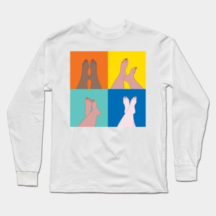 Happy feet on vacation Long Sleeve T-Shirt